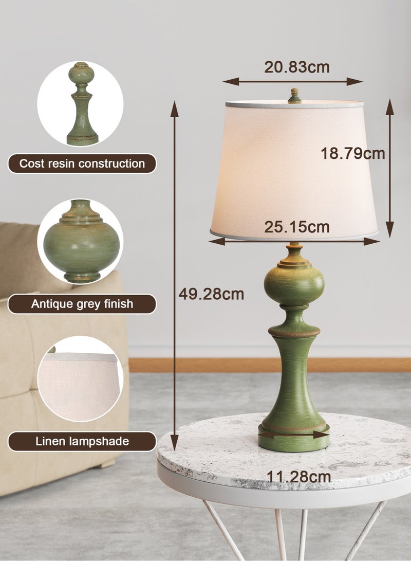 DREAMSIDEA مصباح طاولة بتصميم أنيق وزخرفي *2 مصباح مكتب رفيع المستوى لغرفة المعيشة - Image 2