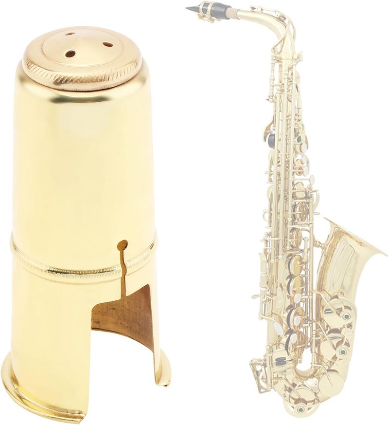 OriGlam Alto Saxophone Mouthpiece Protective Cap, Woodwinds Alto Sax Saxophone Mouthpiece Cap (Gold) - Image 5