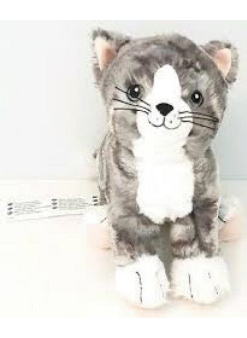 LILLEPLUTT Soft toy, cat grey/white - Image 2