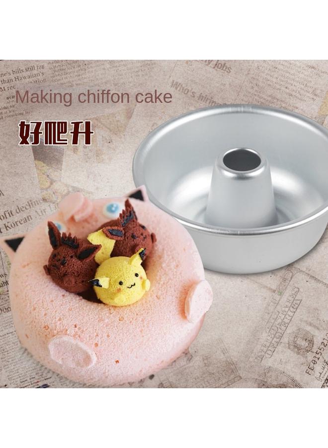 Bluejw J6DA4 Inch Hollow Round Cake Mold Caramel Pudding Solid Bottom Hollow Hot Pot Qi Feng Bei Guo Donut Noodles - Image 5