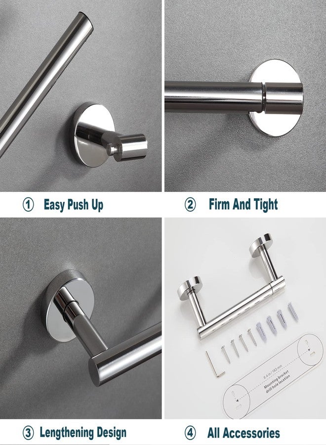 Orlif Chrome Toilet Paper Holder - SUS304 Stainless Steel Double Post Pivoting Toilet Tissue Holder for Bathroom - Image 5