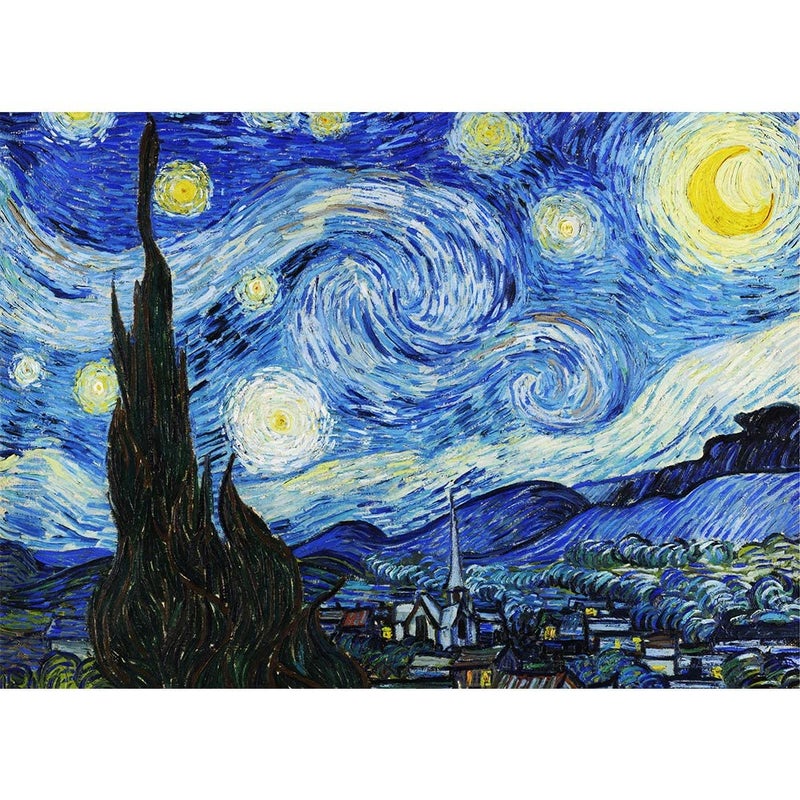 MaxRenard Starry Night Puzzle 1000 Pieces Van Gogh Puzzle 1000 Piece Puzzles for Adults Artwork Jigsaw Puzzle Family Game Puzzle - Image 3