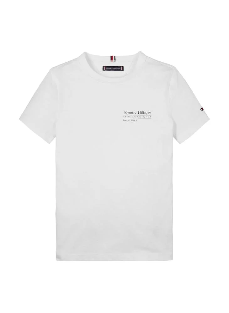 TOMMY HILFIGER Kids Fun Flag Crew Neck T-Shirt