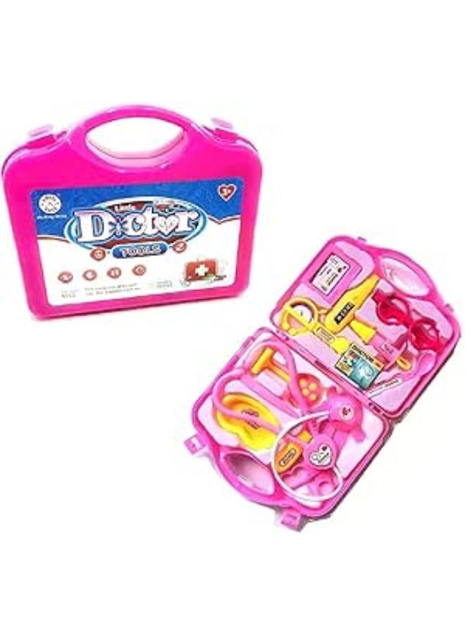 Doctor Play Set with Foldable Suitcase, Doctor Set Toy Game Kit, Compact Medical Accessories Toy Set Pretend Play Sets, Boys, Girls, Multicolor Doctor Play Sets for Kids