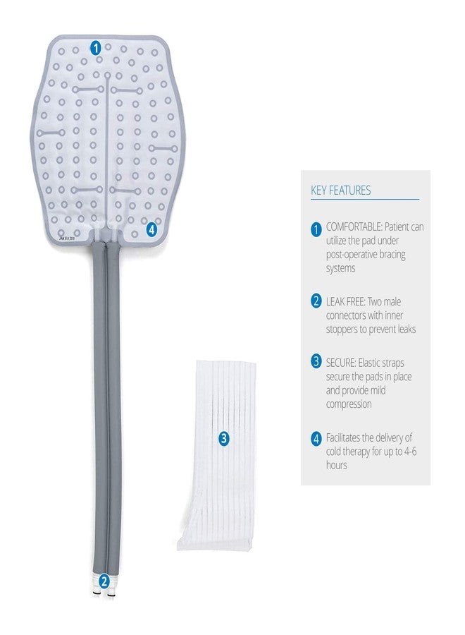 Ossur Cold Rush Cold Therapy Lumbar Pad | Ergonomic Pad for Post-Operative Pain and Lower Back Injuries | Works with Cryotherapy & Cold Therapy Machines | Includes Hose Connectors and Elastic Straps - Image 2