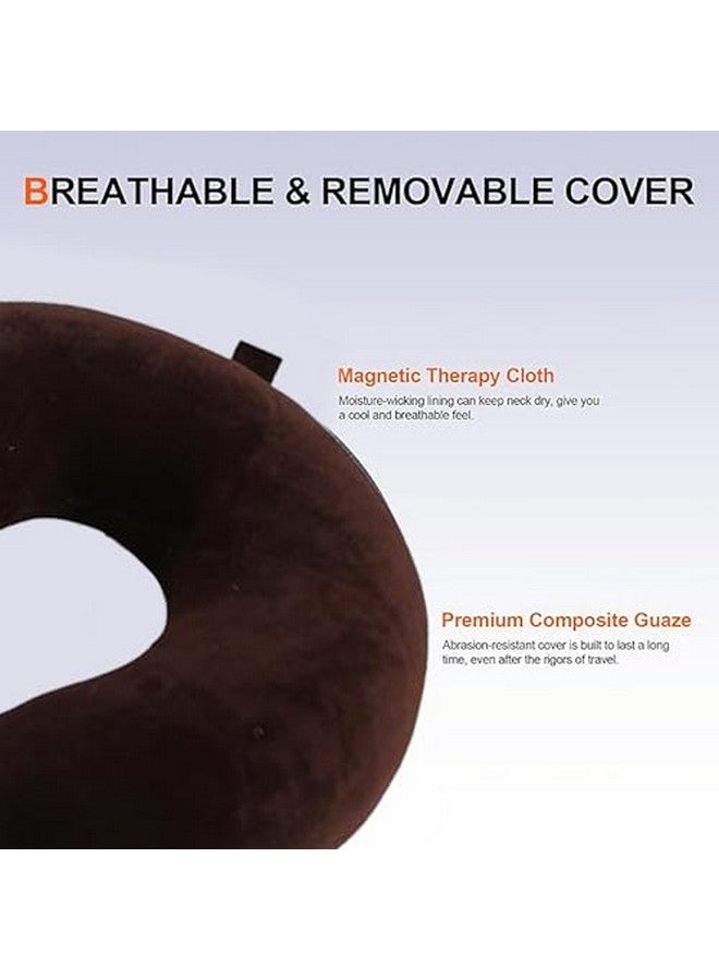 BigPlayer Neck Pillow for Travel & Comfort, Travel Essential, Neck Pain Relief for Flights & Cars, Car Neck Rest Car Pillow with Velvet Fabric Eye Mask and Earphone Case - Image 3