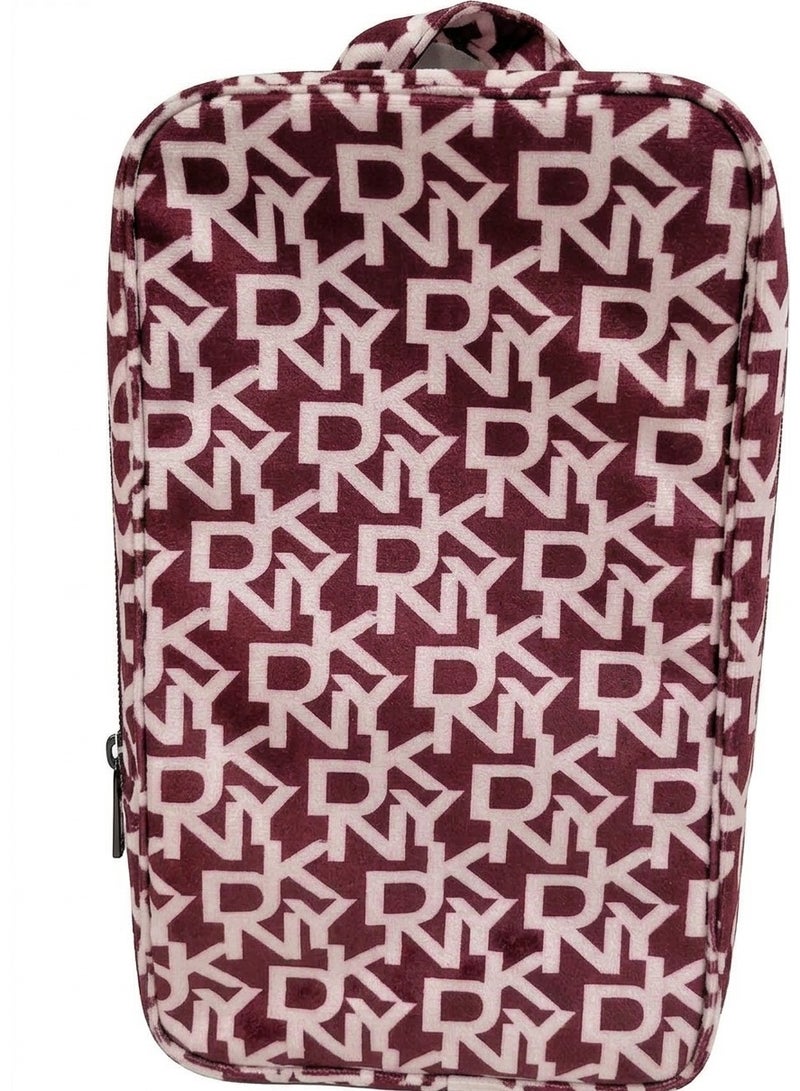 د ك ن ي حقيبة أحذية بسحاب من DKNY Signature | اللون أحمر - Image 5