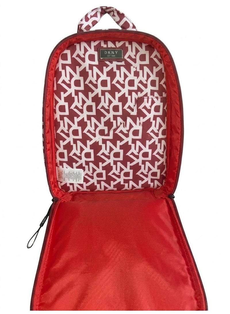 د ك ن ي حقيبة أحذية بسحاب من DKNY Signature | اللون أحمر - Image 3