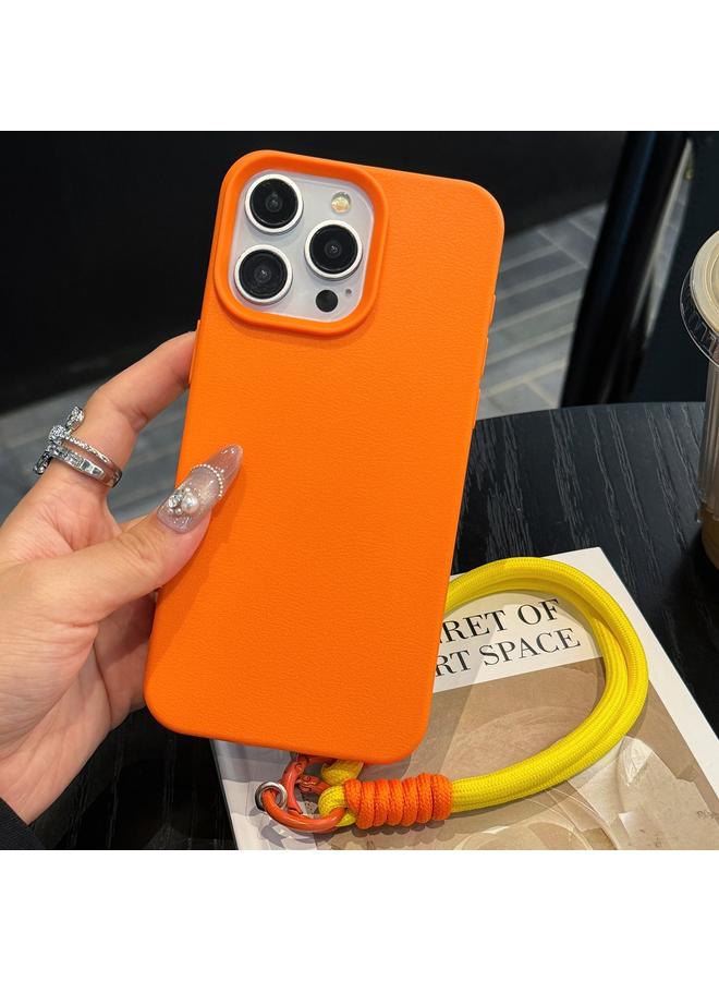 S-TOP Case For iPhone 13 Pro Max Leather Texture TPU Full Coverage Phone Case with Lanyard - Image 1