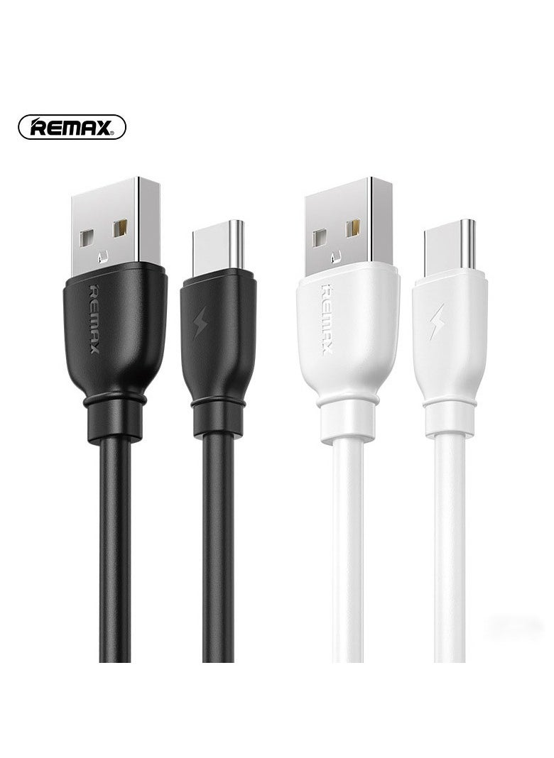 REMAX Type C Data Cable 1m A to USB C Data Cable High Quality Data Cable for Samsung Galaxy MacBook Pro Huawei MateBook Pro iPad Mini 6 Black  - Image 2