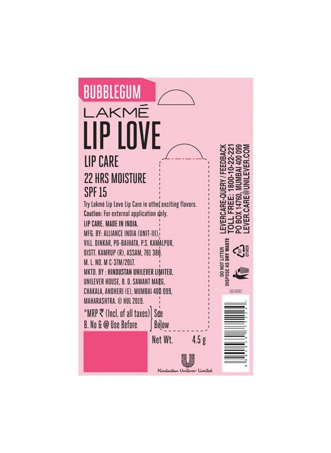 LAKME Lakme Lip Love Gelato Chapstick - Bubblegum, 4.5 Gm  - Image 3