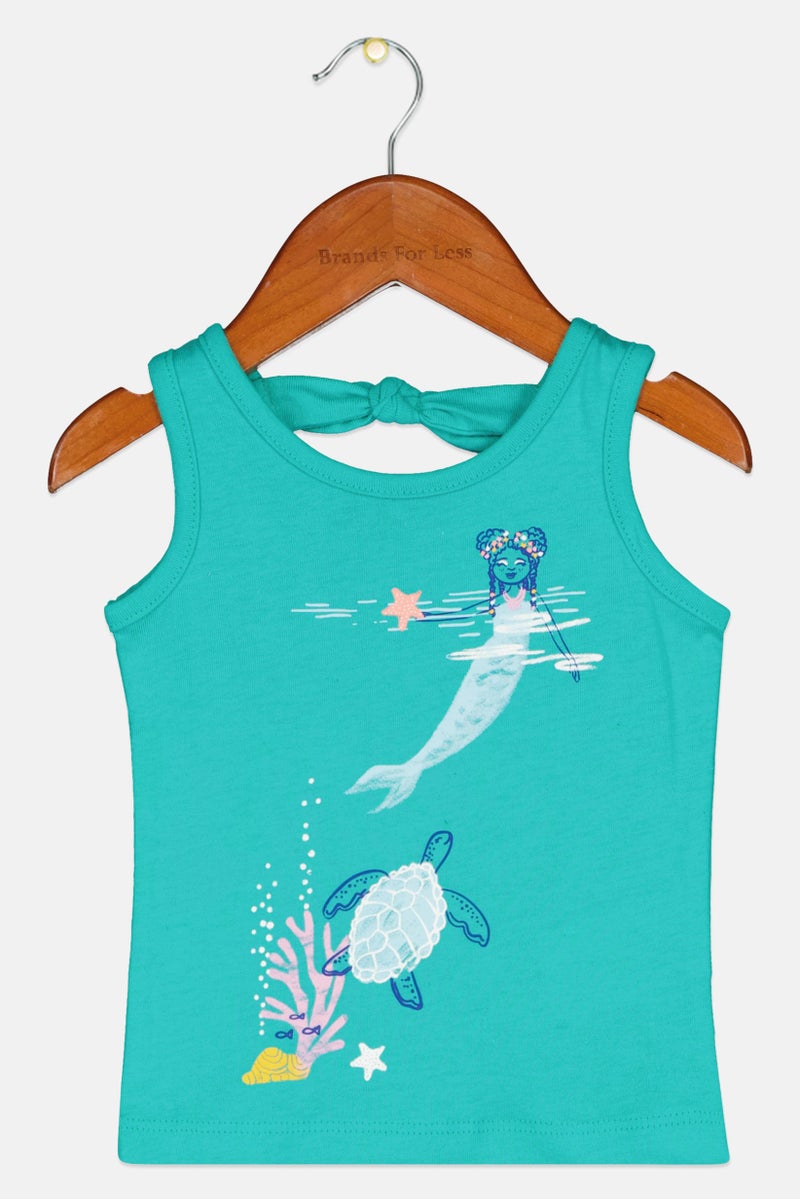 carter's قمصان مطبوعة للبنات الصغيرات، أخضر - Image 1