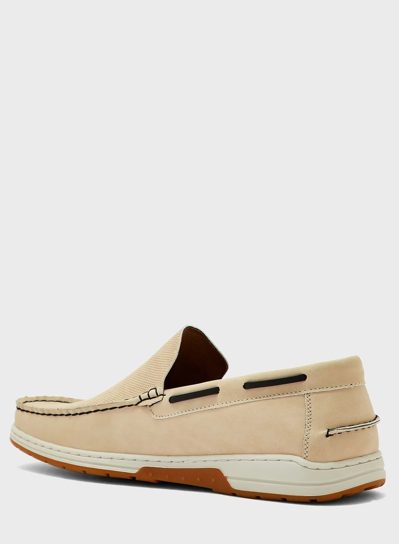 Robert Wood Nubuck Casual Slip Ons