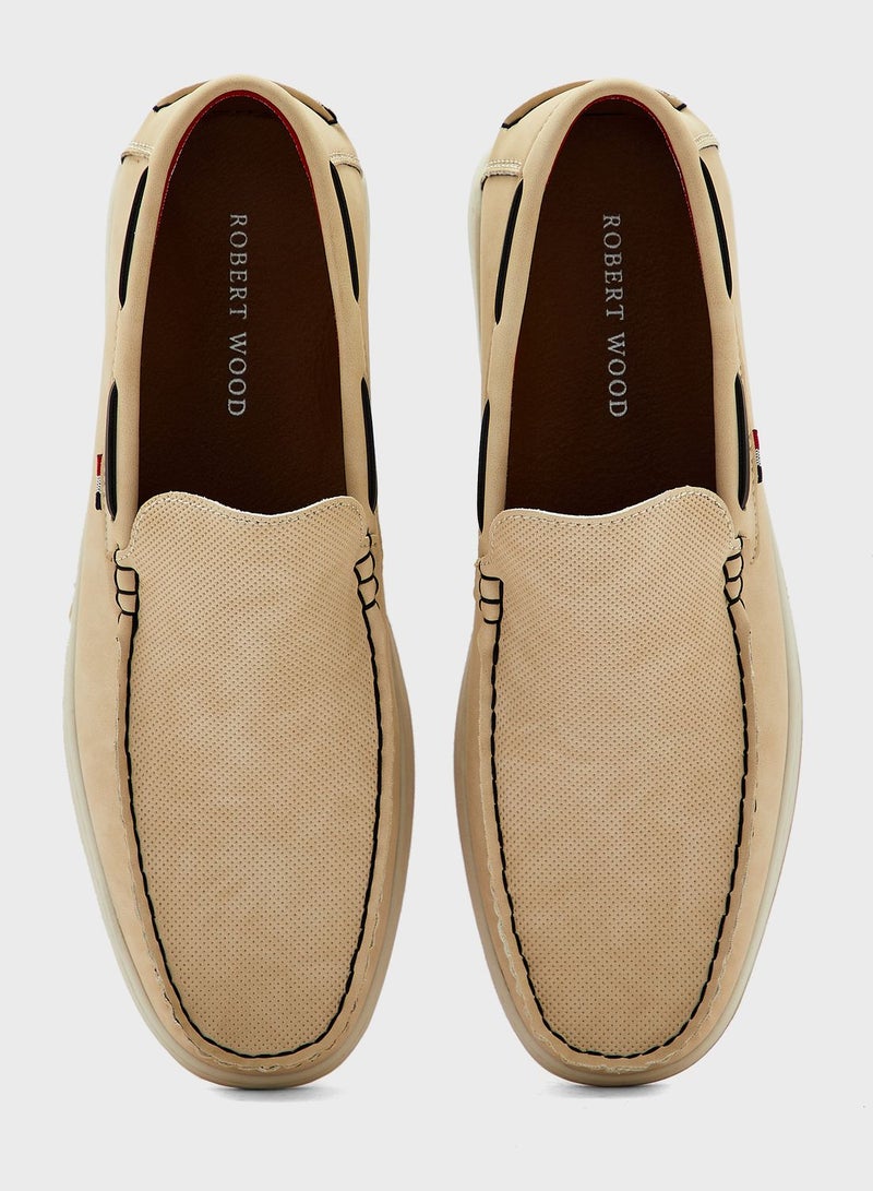 Nubuck Casual Slip Ons