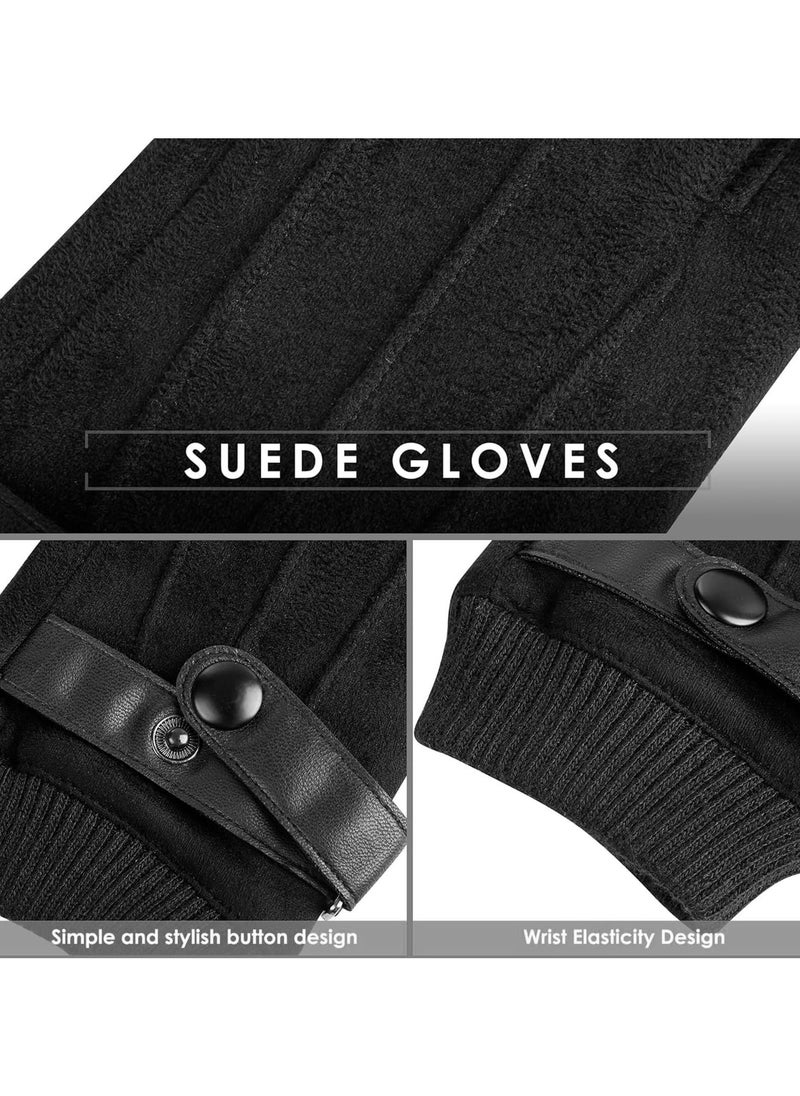 Dominy Winter Gloves, Men's And Women's Touch Screen Gloves, Cold Weather Warm Gloves, Frozen Work Gloves for Running, Driving, Cycling, Work  - Image 4