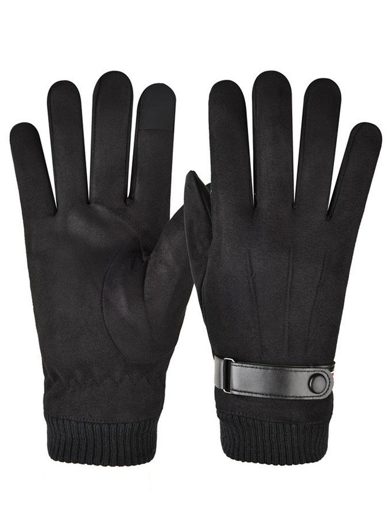 Dominy Winter Gloves, Men's And Women's Touch Screen Gloves, Cold Weather Warm Gloves, Frozen Work Gloves for Running, Driving, Cycling, Work  - Image 1