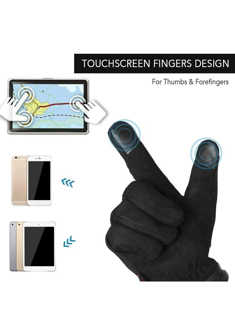 Dominy Winter Gloves, Men's And Women's Touch Screen Gloves, Cold Weather Warm Gloves, Frozen Work Gloves for Running, Driving, Cycling, Work  - Image 2