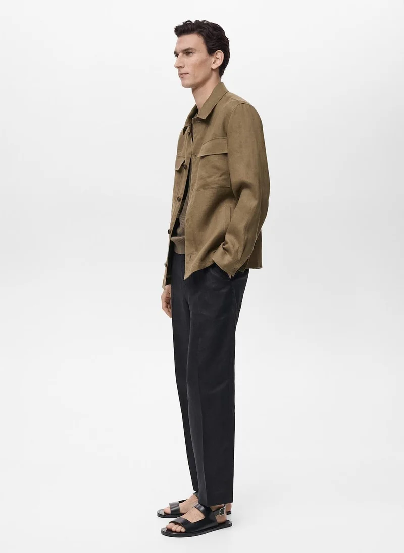Mango Man Essential Pockets Overshirt