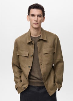 Mango Man Essential Pockets Overshirt  - Image 1