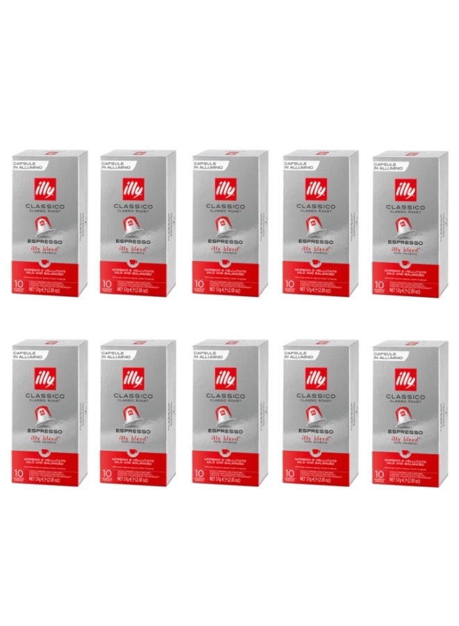 إيلي كبسولات قهوة إيلي - كلاسيكو إسبريسو - 10 × 10 كبسولات - Image 1