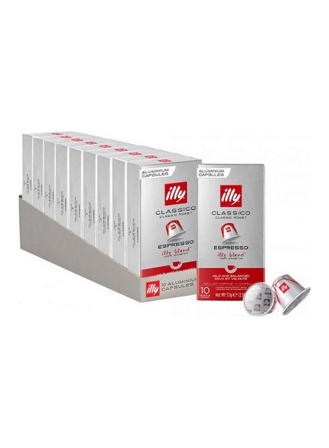 Illy - Classico Espresso coffee capsules - 10x 10 capsules