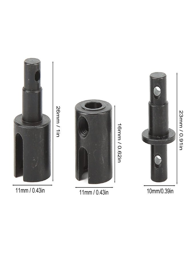 Uxsiya Center Drive Cup Set, Steel Center Outdrive Set for Losi Baja Rey 1/10 for Losi Hammer Rey U4 RC Car Upgrade Part (Black) - Image 2