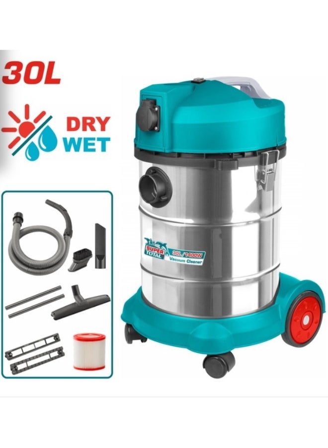 توتال مكنسة كهربائية 1400 وات 30 لتر - Image 1