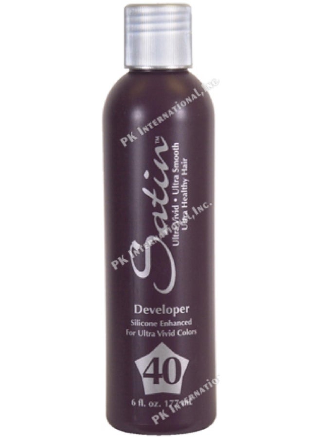 Satin 40 Volume Cream Developer Provides Up to 4 Levels of Lift or Deposit Only Formulated Specifically for Satin Professional Hair Color Compatible with Satin Hair Colors CrueltyFree Formula - Image 3