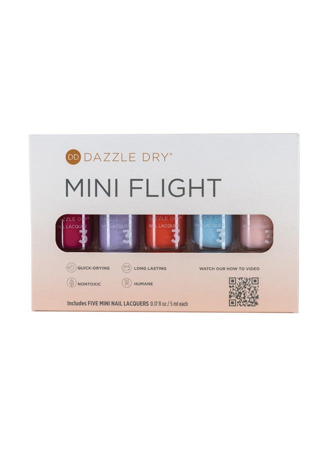 Dazzle Dry Dazzle Dry Mini Flight - Happy Hues- 5 Mini Lacquers - Image 1