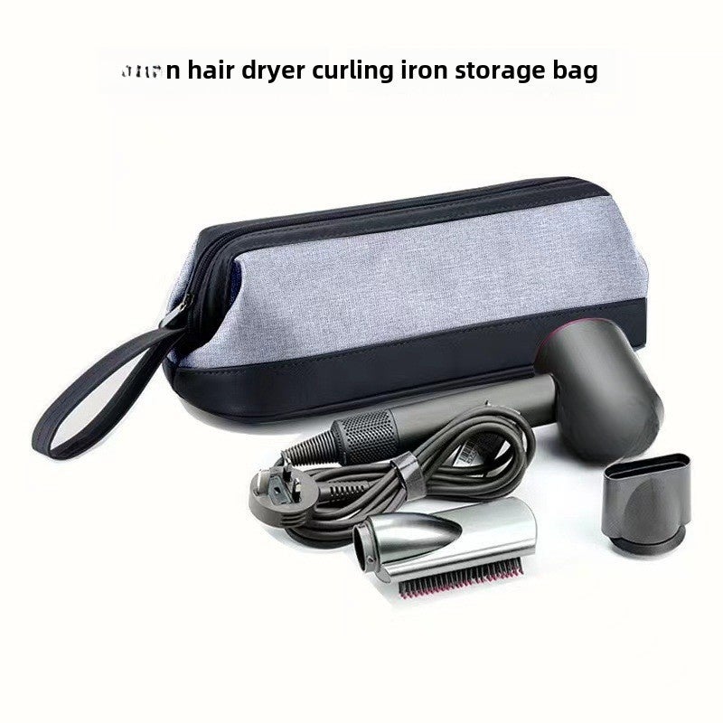 Dyson Hair Dryer Storage Bag Dyson Hair Curler Travel Carrying Bag, HD01HD03 Hair Dryer Pack(Small black with light gray) - Image 3