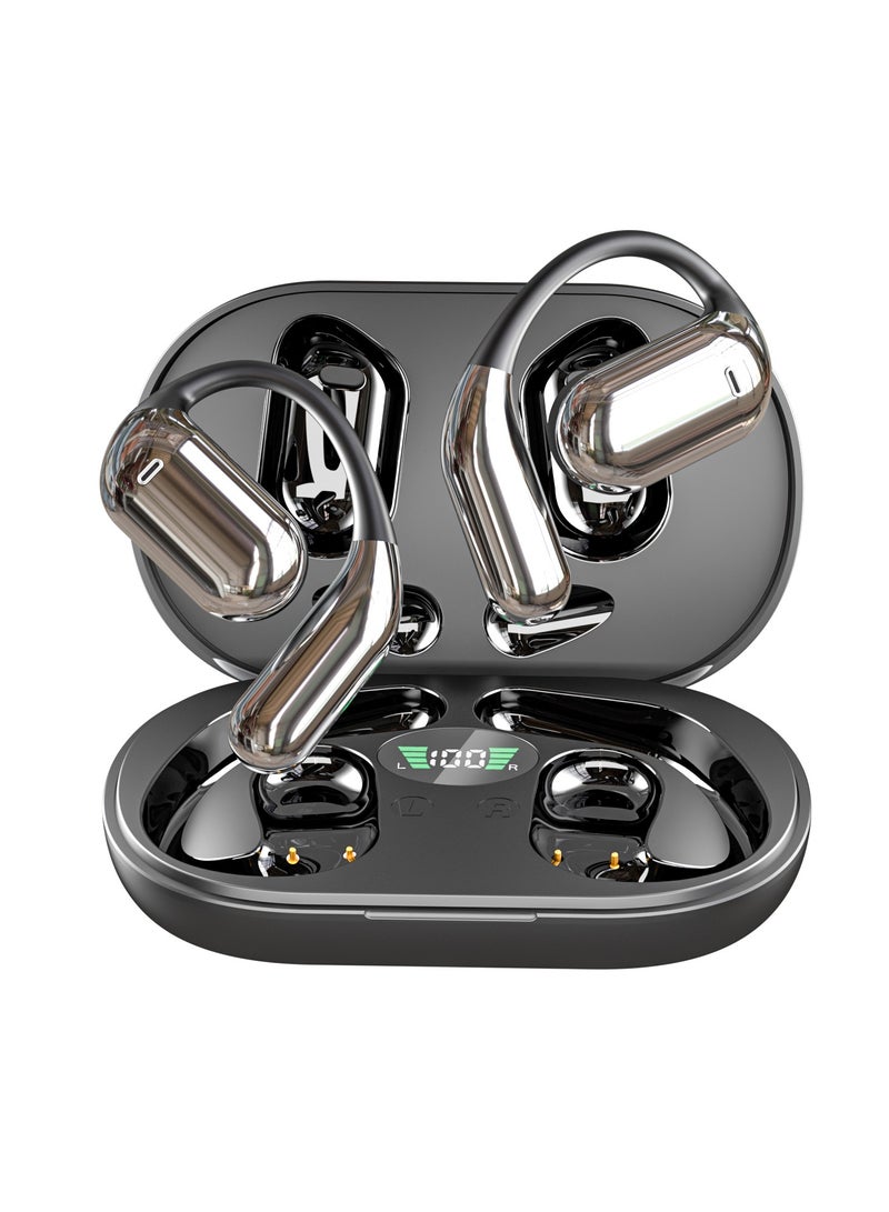 Real Time AI Language Translator Earbuds, 3 in 1 Wireless Earbuds with 144 Languages & Accents, Bluetooth 5.4，APP Enabled Translator Device for Travel, Business, iOS & Android (Black) - Image 1