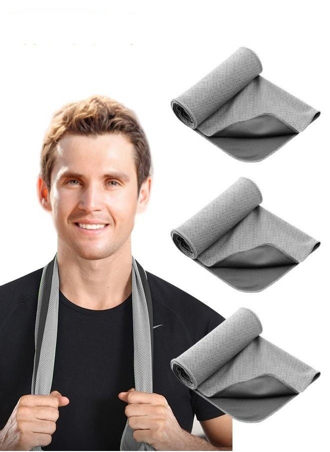 3PCS Neck Microfiber Ice Towel Soft And Breathable Cool Towel Suitable For Cooling Yoga Sports Golf Gym Camping Running Fitness Exercise And Other Activities Grey - pzsku/Z075A750E94FA6CEA4264Z/45/_/1724827224/35d9669f-ed00-40f2-a6b4-293215ad9ba5