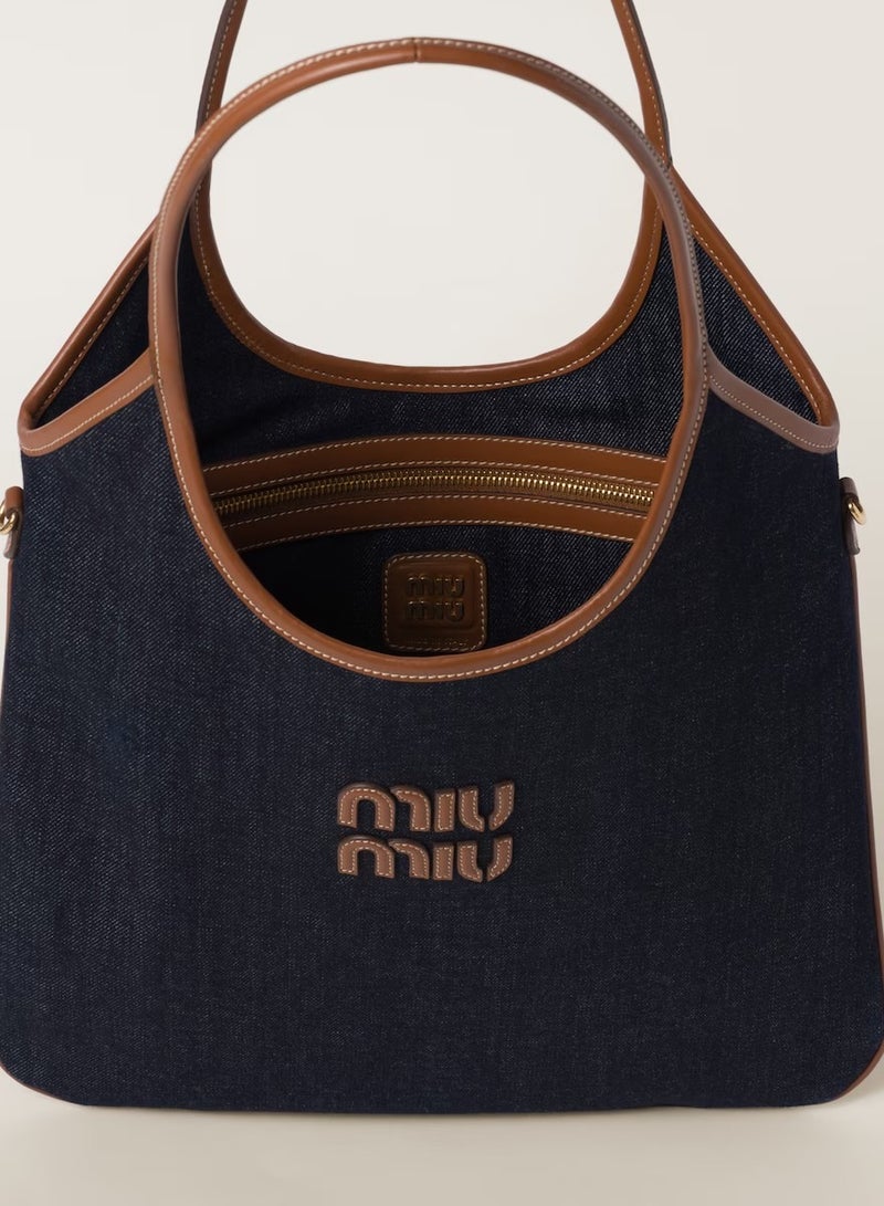 MIU Ivy canvas tote bag Shoulder  - Image 4