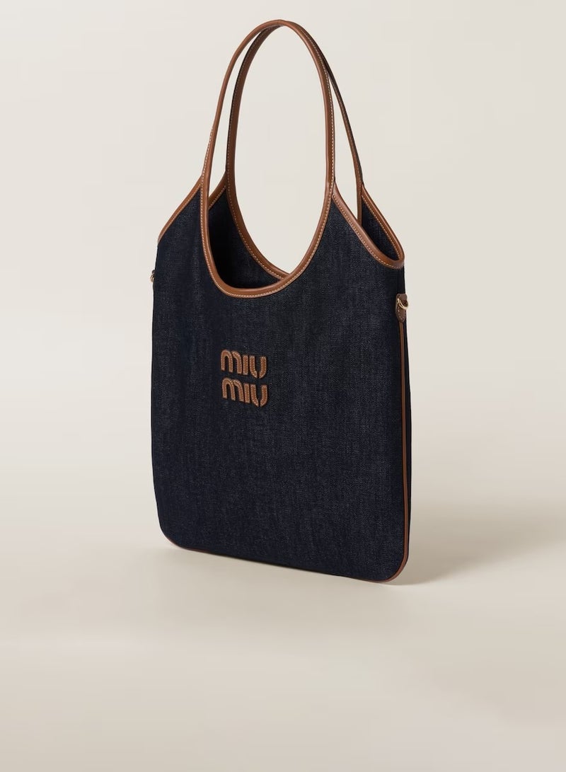 MIU Ivy canvas tote bag Shoulder  - Image 2
