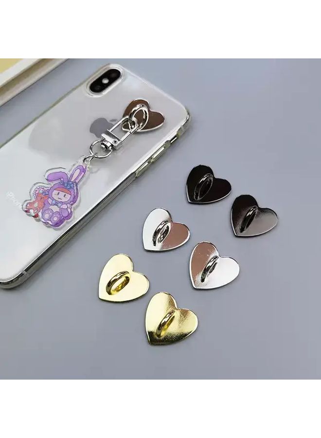 2pcs Rose Sun Moon Star Heart Phone Case Ring Charm With Self Adhesive Backing - Image 4