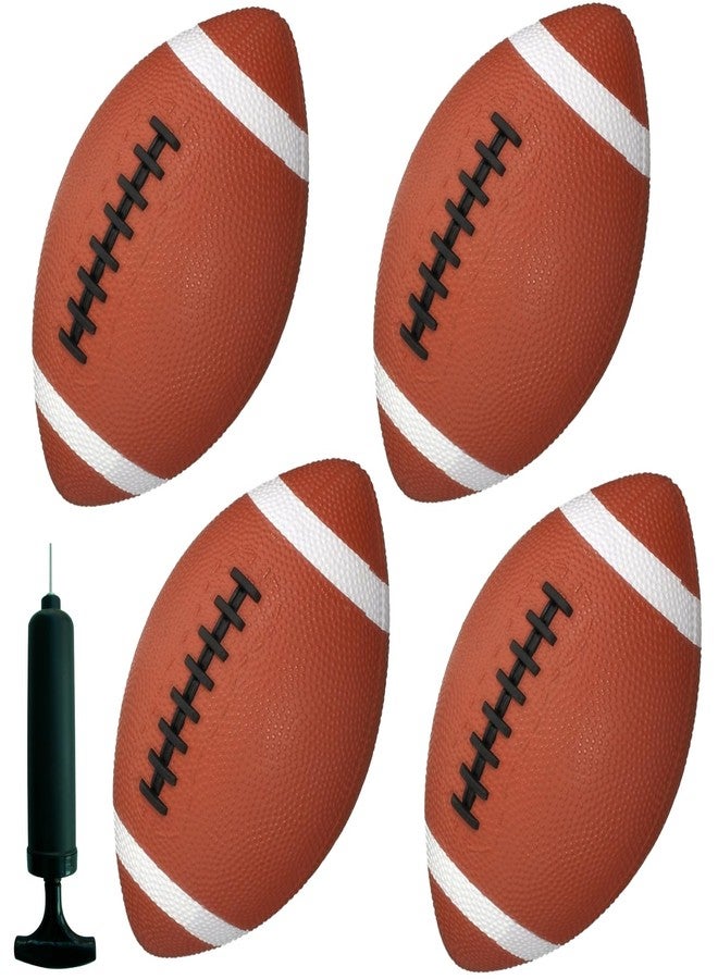 AppleRound 6.5-Inch Toy Footballs for Toddlers and Kids - Outdoor Games Backyard Sports for Children Boys and Girls -Pack of 4 Balls with Pump - Image 2