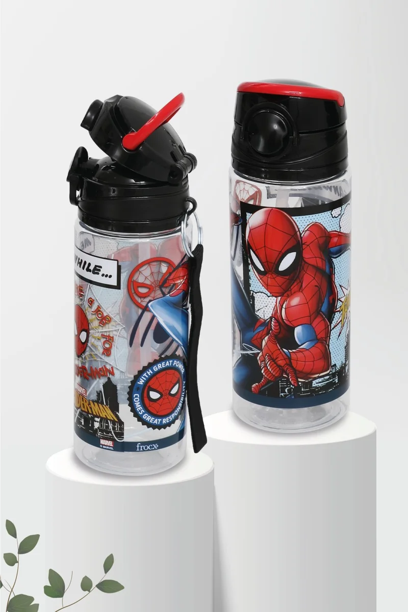 Frocx Spiderman Plastic Flask 500ML Meanwhile