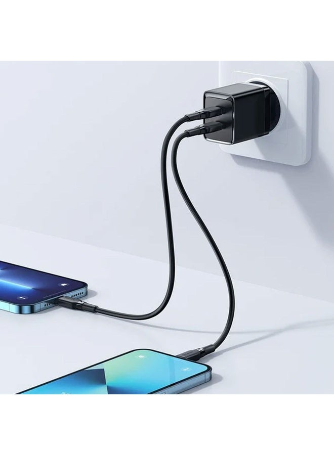 مكدودو شاحن CH-250 ثنائي المنفذ 40 واط، شاحن حائط من النوع C متوافق مع المقابس الإيرانية، شحن سريع ذكي متعدد الجهد يدعم 20 فولت/2 أمبير، تصميم عملي لشحن جهازين في نفس الوقت بكفاءة عالية وأمان تام - Image 4