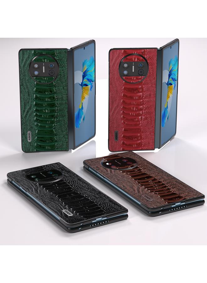 اس-توب جراب لهاتف Huawei Mate X3 من الجلد الطبيعي من سلسلة Weilai - Image 5