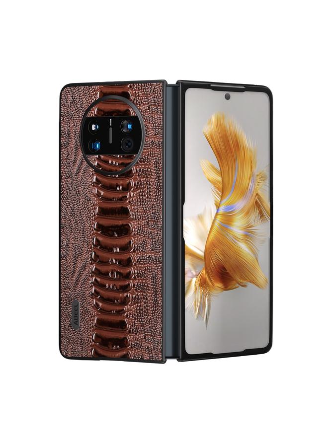 اس-توب جراب لهاتف Huawei Mate X3 من الجلد الطبيعي من سلسلة Weilai - Image 2