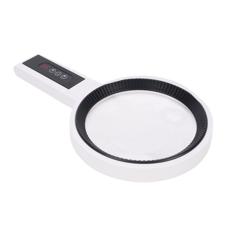 Lighted Magnifying Glass Rechargeable 34LED Warm and Cold Light Adjustable Brightness Handheld Illuminated Lighted Magnifier - Image 4