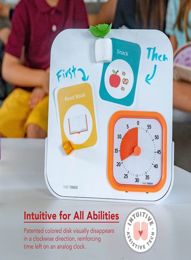 TIME TIMER MOD with Dry Erase Board — 60-Minute Visual Countdown Timer with Magnetic Whiteboard — for Notes, Chores, Classroom and Office Reminders, Visual Schedules, for Kids and Adults (Orange) - Image 5