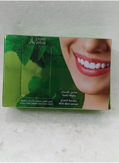 ليتشي مناديل لتنظيف الاسنان برائحة النعناع 12 مغلف  - Image 2