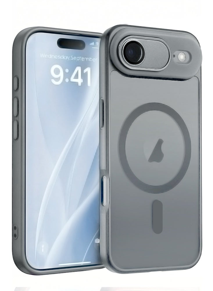 iPhone 17 Air Case with MagSafe, Black Matte Anti-Fingerprint Back, Precision Cutouts & Raised Camera Protection, Strong Magnet Compatible with MagSafe Accessories - Image 5