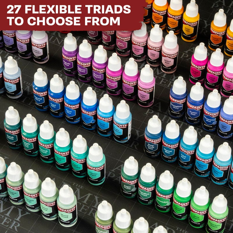 The Army Painter, Warpaints Fanatic Flexible Triad: Black & Greys, 6 x 18 ml acrylic paints - Miniature quality hobby paint for Dungeons and Dragons (DnD) & Warhammer Miniatures - Image 3