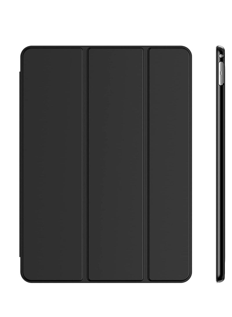 جراب iPad من الجيل العاشر 2022 مصنوع من الجلد المقاوم للصدمات ومضاد للخدش مع دعم معرف اللمس للاستيقاظ التلقائي للنوم لجهاز iPad مقاس 10.9 بوصة أسود - Image 2