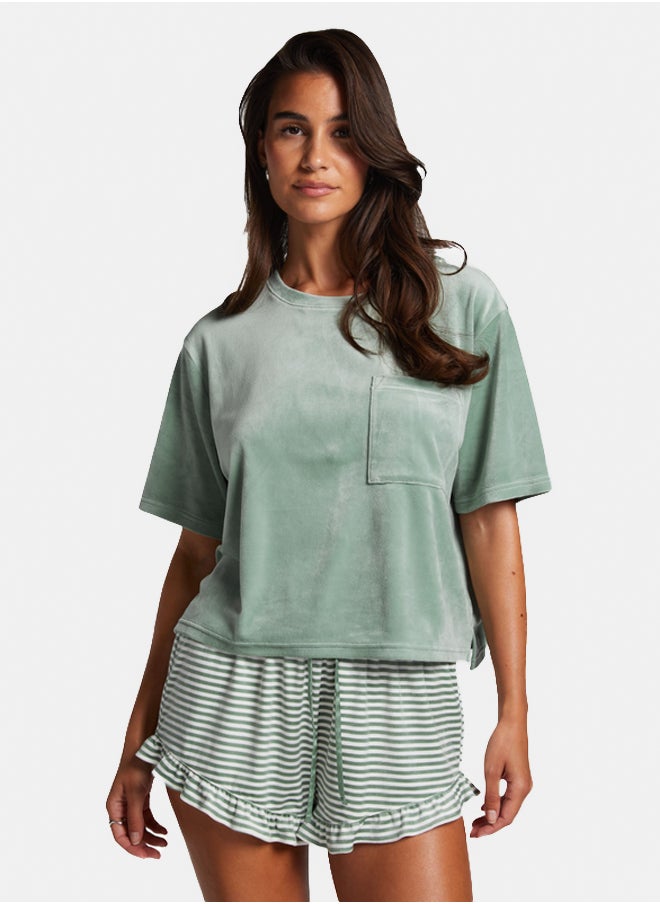 hunkemoller - Velvet Pajama Top - Image 1