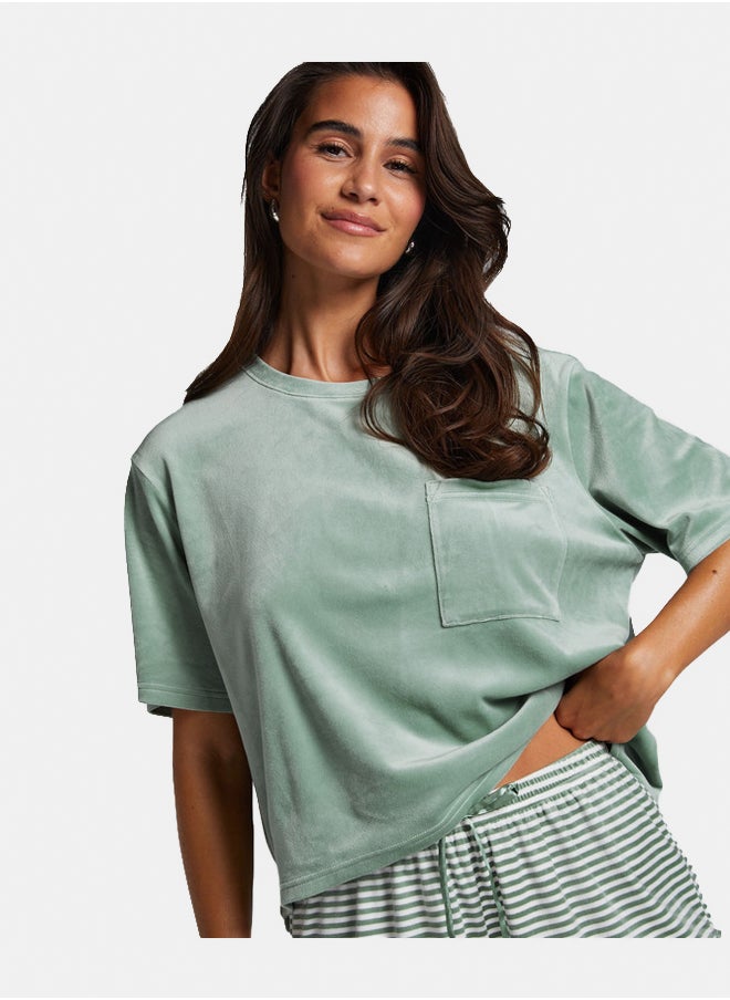 hunkemoller - Velvet Pajama Top - Image 1