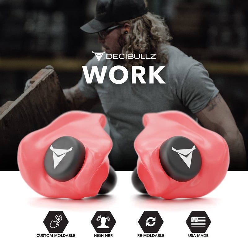 Decibullz - Custom Molded Earplugs, 31dB Highest NRR, Comfortable Hearing Protection for Shooting, Travel, Swimming, Work and Concerts (Red) - Image 5