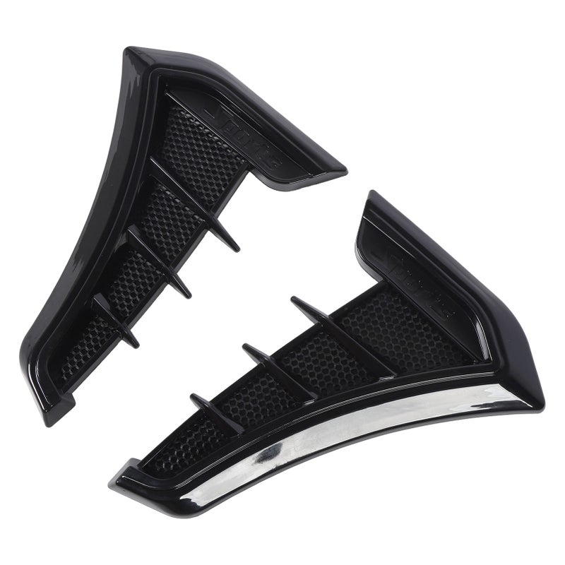 1 Pair Side Vent Trim Sporty Look Enhanced Performance Side Mudguard Air Wing Vent Trim Sticker for 1 Series E90 E91 Black - Image 4